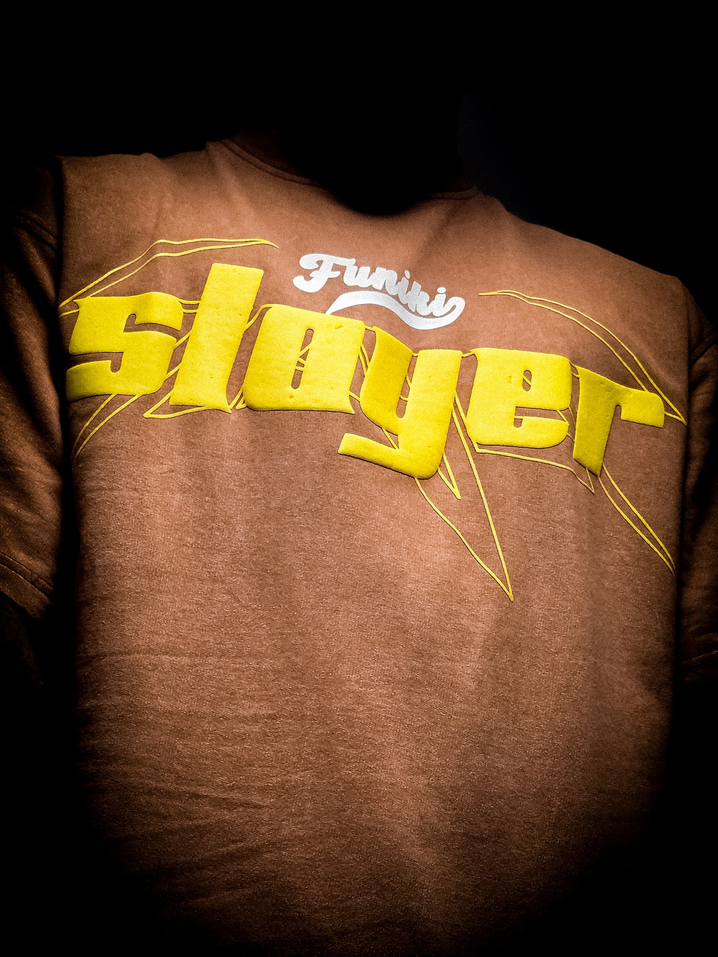 GOD OF THUNDER BROWN VINTAGE T-SHIRT
