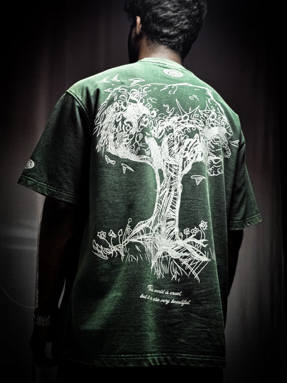WHAT IS FREEDOM *AOT* GREEN VINTAGE T-SHIRT