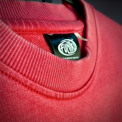 Red Stonewash vintage 240 GSM T-shirt Funiki basics
