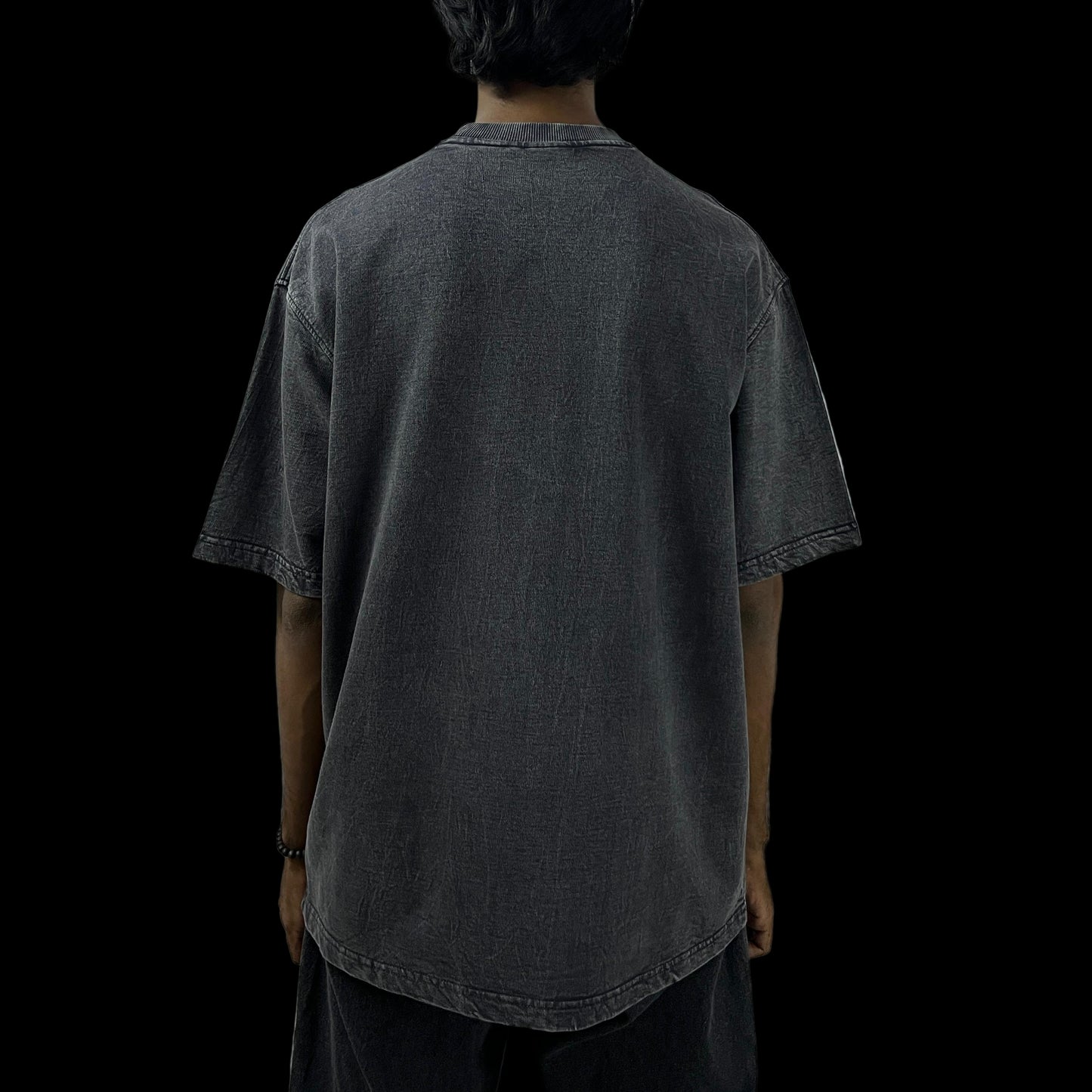 Black Stonewash vintage 240 gsm T-shirt Funiki basics